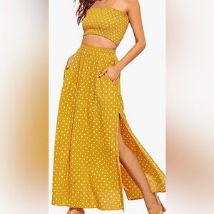 Two piece polka dot